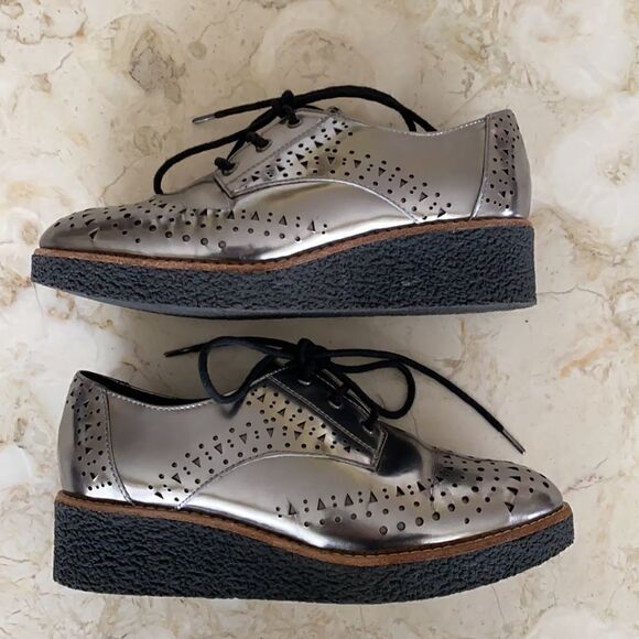Rebecca Minkoff Pandora Laser Cut Leather Oxfords - Picture 6 of 14